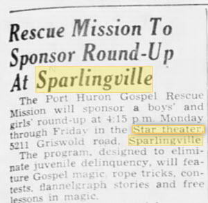 Star Theatre - Indicates Address Jan 1950
